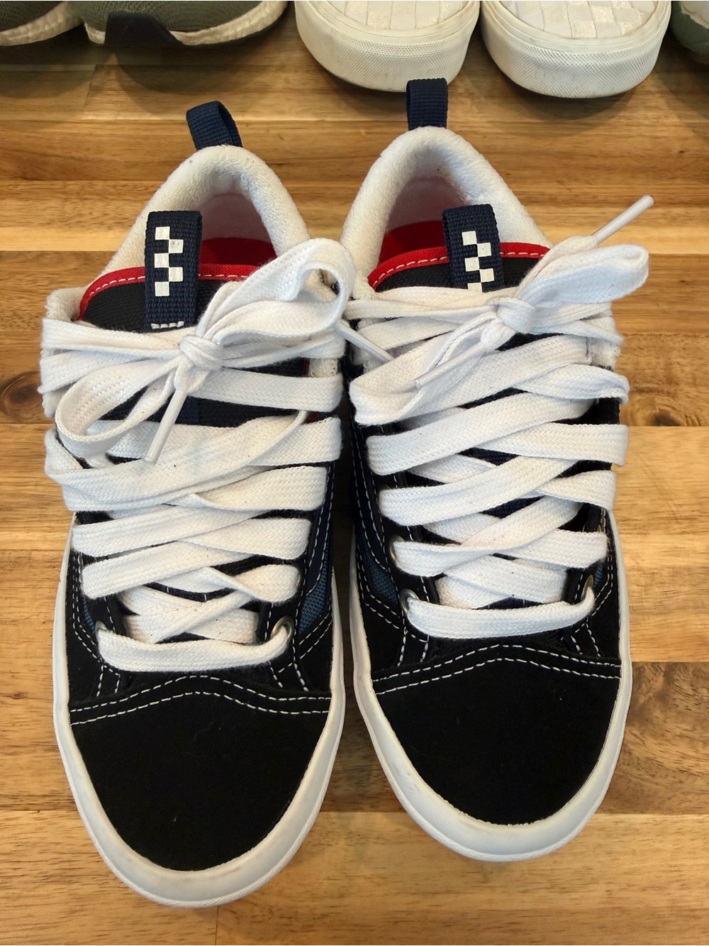 Vans Old school Low-Top Sneakers in Navy, Blue & White “cushcore” - Picture 2 of 5